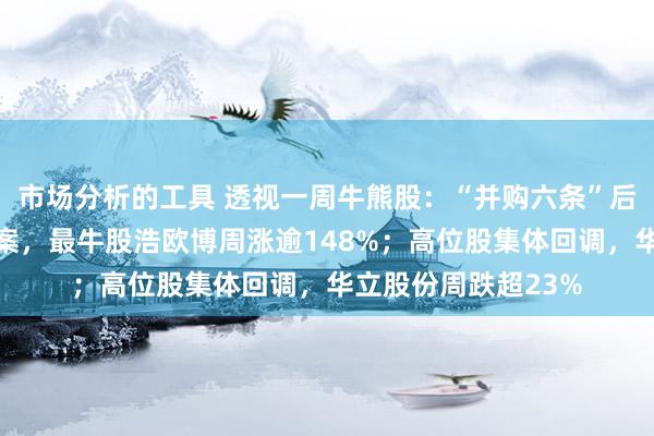 市场分析的工具 透视一周牛熊股：“并购六条”后科创板首单被收购案，最牛股浩欧博周涨逾148%；高位股集体回调，华立股份周跌超23%