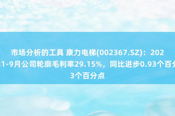 市场分析的工具 康力电梯(002367.SZ)：2024年1-9月公司轮廓毛利率29.15%，同比进步0.93个百分点