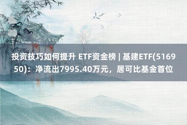 投资技巧如何提升 ETF资金榜 | 基建ETF(516950)：净流出7995.40万元，居可比基金首位