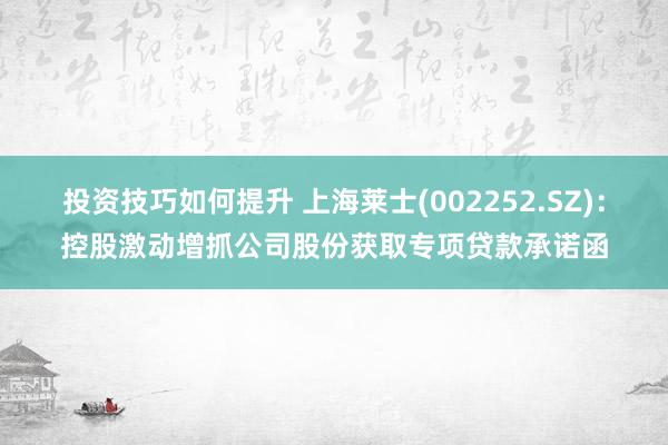 投资技巧如何提升 上海莱士(002252.SZ)：控股激动增