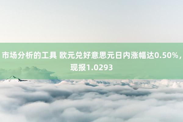 市场分析的工具 欧元兑好意思元日内涨幅达0.50%，现报1.0293