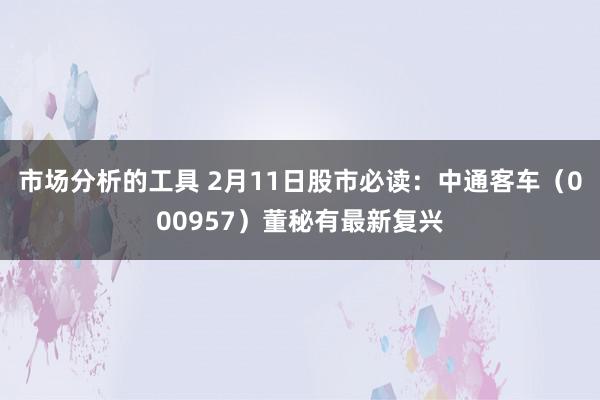 市场分析的工具 2月11日股市必读：中通客车（000957）董秘有最新复兴