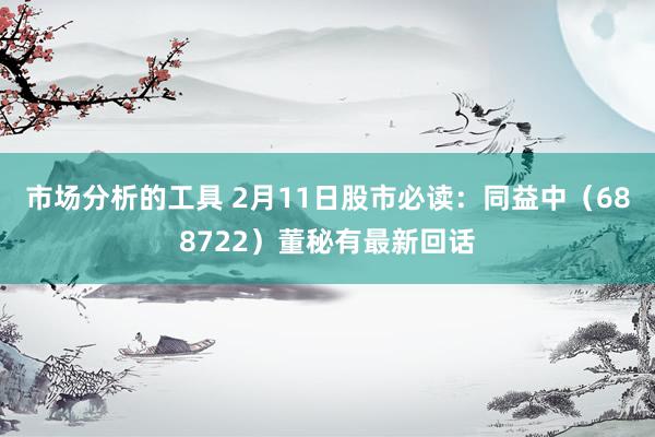 市场分析的工具 2月11日股市必读：同益中（688722）董秘有最新回话