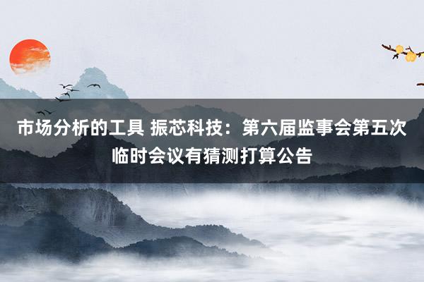 市场分析的工具 振芯科技：第六届监事会第五次临时会议有猜测打算公告