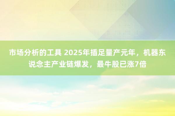 市场分析的工具 2025年插足量产元年，机器东说念主产业链爆发，最牛股已涨7倍