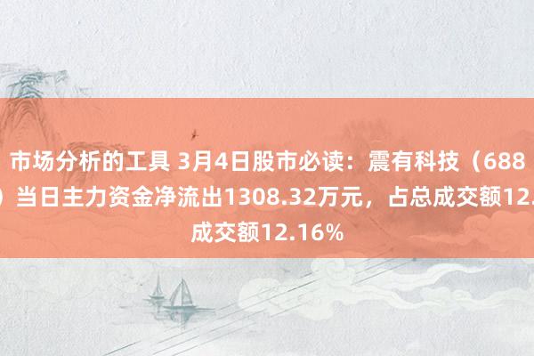 市场分析的工具 3月4日股市必读：震有科技（688418）当日主力资金净流出1308.32万元，占总成交额12.16%