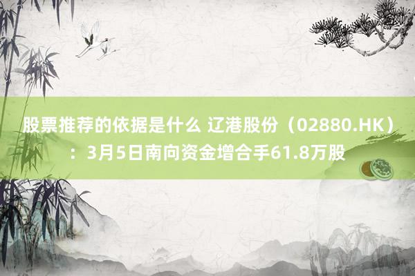 股票推荐的依据是什么 辽港股份（02880.HK）：3月5日南向资金增合手61.8万股