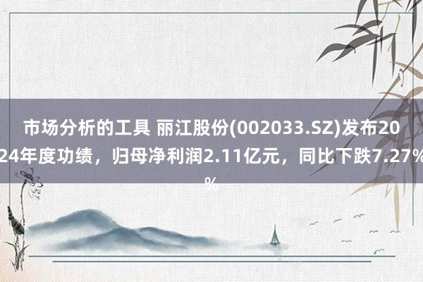 市场分析的工具 丽江股份(002033.SZ)发布2024年